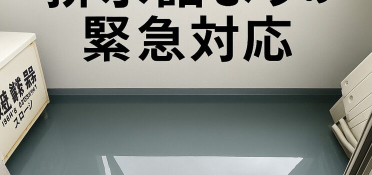 ベランダがプール状態!? 江戸川区での緊急排水トラブル対応レポート