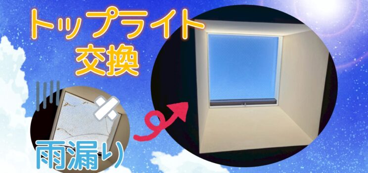 🪟【ガラス交換工事事例】練馬区 共同住宅で発生した天窓（トップライト）ガラス破損への対応