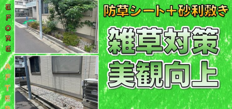 🌿【管理負担を大幅軽減】墨田区の集合住宅で花壇整備工事を実施しました！